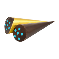 Chocolate sweets "Arrow" with Blue Curacao flavor