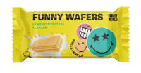 Вафлі з начинкою “SmileyWorld FUNNY WAFERS” з ароматом лимонного чізкейку, 400г