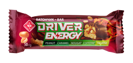 Батончик "Driver" ENERGY, 1200г (24*50г) Батончик "Driver" ENERGY, 1200г (24*50г)