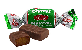 Цукерки глазуровані "Монель з фруктозою", 1 кг (шт)
