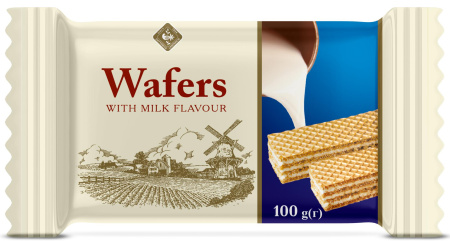 Вафлі з начинкою "Ваферс" з молочним смаком, 100 г