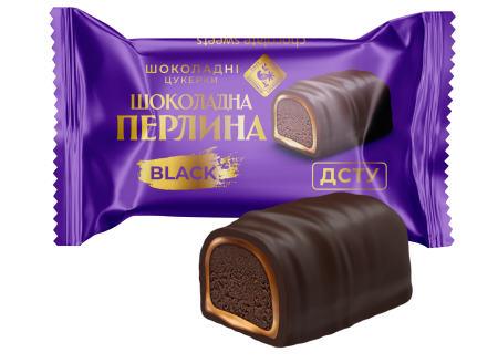 Цукерки глазуровані шоколадною глазур’ю "ШОКОЛАДНА ПЕРЛИНА" BLACK, 1кг